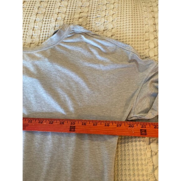 Apana T Shirt Size Small Criss Cross Corset Look Back Hi Low Hem Ragan Sleeves - Picture 8 of 10